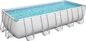 Бассейн каркасный BESTWAY Power Steel 640х274х132см, 19281л, песч.фильтр-насос 5678л/ч, лестн., тент, попл.-доз, 5612B BW