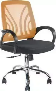 Кресло офисное Riva Chair RCH 8099E оранжевая сетка/хром крестовина