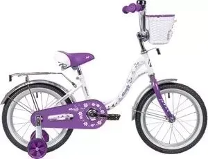 Велосипед NOVATRACK 16 BUTTERFLY белый-фиолетовый