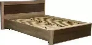 Кровать ОЛМЕКО 34.25-01 Фантазия 140 дуб каньон/дуб кальяри/профиль: Masa Decor дуб каньон