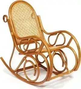 Кресло-качалка TetChair разборная Milano без подушки ротанг top quality Cognac (коньяк)