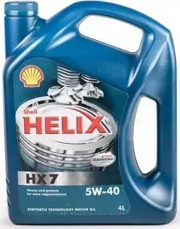 Масло SHELL Helix HX7 5W-40 4L
