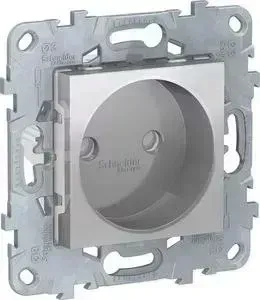 Розетка Schneider Electric Unica New б/з со шторками 16A 250V NU503330