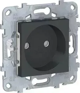 Розетка Schneider Electric Unica New б/з со шторками 16A 250V NU503354