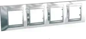 Рамка Schneider Electric 4-постовая Unica Top MGU66.008.010