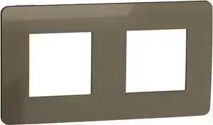 Рамка Schneider Electric 2-постовая Unica New NU280451