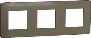 Рамка Schneider Electric 3-постовая Unica New NU280652