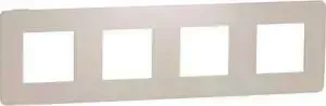 Рамка Schneider Electric 4-постовая Unica New NU280844