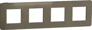 Рамка Schneider Electric 4-постовая Unica New NU280852