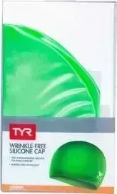 Шапочка для плавания TYR Wrinkle Free Junior Silicone Cap, силикон, зеленый (LCSJR/326)