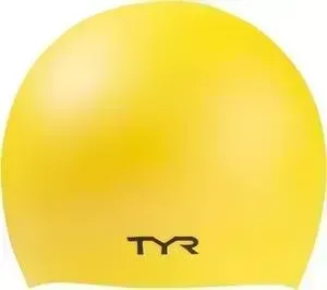 Шапочка для плавания TYR Wrinkle Free Silicone Cap, силикон, желтый (LCS/720)