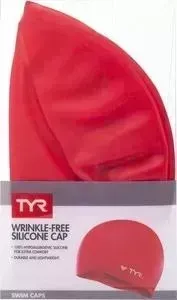 Шапочка для плавания TYR Wrinkle Free Silicone Cap, силикон, красный (LCS/610)