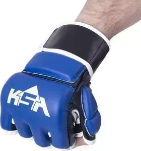 Перчатки KSA для MMA Wasp Blue, к/з, M