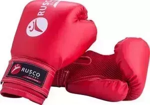 Перчатки боксерские Rusco 6oz, к/з, красный 1/30