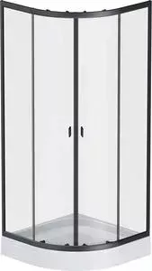 Душевой уголок Am.Pm X-Joy Twin Slide прозрачный, черный 80x80 (W88G-205-080BT)