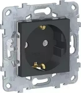 Розетка Schneider Electric Unica New с/з без шторок 16A 250V NU503654