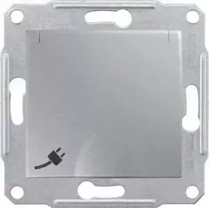 Розетка Schneider Electric Sedna с/з со шторками и крышкой IP44 16A 250V SDN3100360