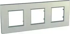 Рамка Schneider Electric 3-постовая Unica Quadro MGU6.706.57