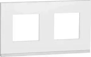 Рамка Schneider Electric 2-постовая Unica New NU600489