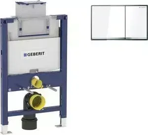 Инсталляция для унитаза Geberit Duofix Omega60 с клавишей белый/хром (111.003.00.1, 115.081.SI.1)