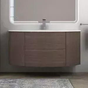 Тумба с раковиной CEZARES с Eden 122 с двух сторон Rovere scuro Soft (54408, 82368)