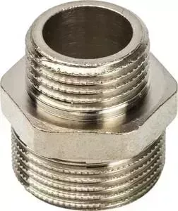 Ниппель STOUT НН переходной никелированный 3/4" х 1/2" (SFT-0004-003412)
