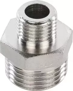 Ниппель STOUT НН переходной никелированный 1/2; х 1/4; (SFT-0004-001214)