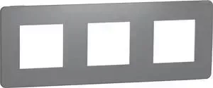 Рамка Schneider Electric 3-постовая Unica New NU280621