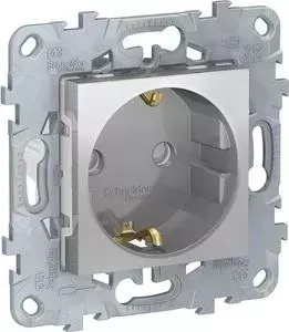 Розетка Schneider Electric Unica New с/з со шторками 16A 250V NU503730