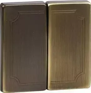 Кнопка смыва Schneider Electric двойная Merten Antique/Artec MTN412543