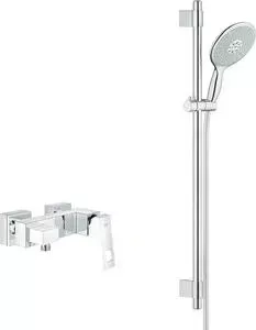 Смеситель для душа Grohe Eurocube с душевым гарнитуром, хром (23145000, 27750000)