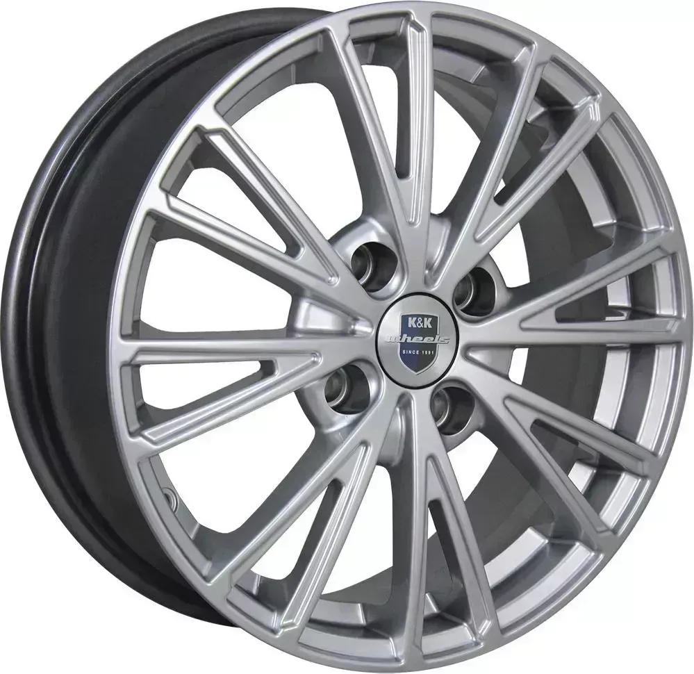 Диск автомобильный КиК Меандр 6X15/4X100 ET45 D67.1 сильвер-SK