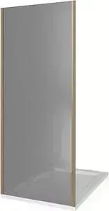 Боковая стенка Good Door Jazz 90 стекло тонированное, профиль бронзовый (SP-90-B-BR)
