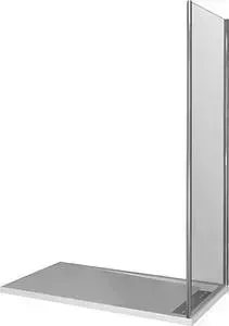 Боковая стенка Good Door Walk-In SP+P 80 прозрачное, хром (Walk In SP+P-80-C-CH)