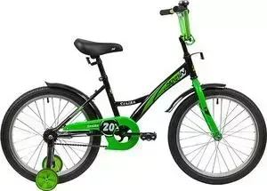 Велосипед NOVATRACK 18" STRIKE черный-зелёный