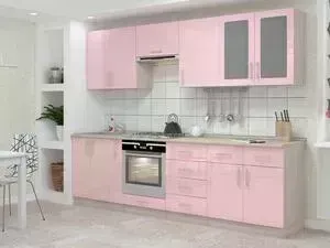Кухонный гарнитур БАРОНС ГРУПП Гамма 4 розовый глянец