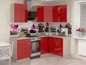 Кухонный гарнитур БАРОНС ГРУПП Гамма 6.1 красный глянец