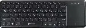 Клавиатура проводная OKLICK 830ST черный USB бес slim Multimedia Touch