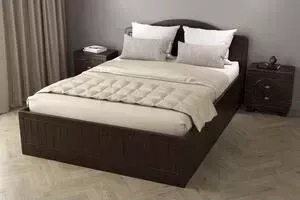 Кровать COMPASS с ламелями и подъемным механизмом Монблан МБ-605К 200x140 орех шоколадный