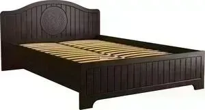 Кровать COMPASS с ламелями и опорами Монблан МБ-602К 200x140 орех шоколадный
