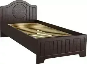 Кровать COMPASS с ламелями и опорами Монблан МБ-600К 190x90 орех шоколадный