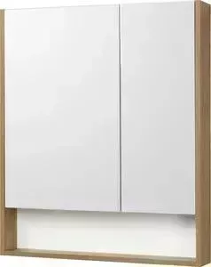 Зеркальный шкаф АКВАТОН Сканди 70 белый/дуб рустикальный (1A252202SDZ90)
