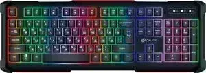 Клавиатура OKLICK 717G BLACK DEATH черный/серый USB Multimedia for gamer LED