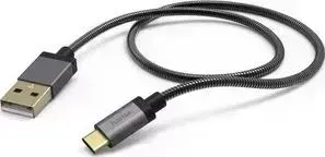 Кабель HAMA 00173636 USB Type-C (m) USB A(m) 1.5м черный