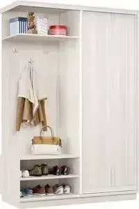 Прихожая Классика 12 (каркас каттхульт, фасад 02 каттхульт) профиль белый глянец. Пр.л.12.2400.1500.600.02.03.03.06