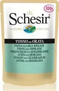 Пауч Schesir и для кошек,Тунец с Дорадо, 100 г (132.С581)