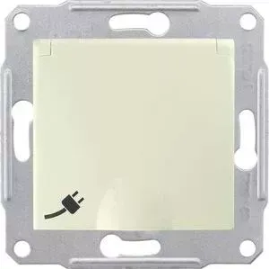 Розетка Schneider Electric Sedna с/з со шторками и крышкой IP44 16A 250V SDN3100347
