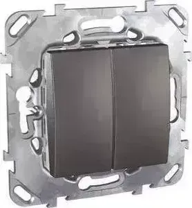 Выключатель Schneider Electric двухклавишный Unica 10AX 250V MGU5.211.12ZD