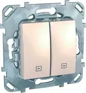 Выключатель Schneider Electric двухклавишный кнопочный для жалюзи Unica MGU5.207.25ZD