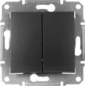 Переключатель Schneider Electric двухклавишный Sedna 10A 250V SDN0600170